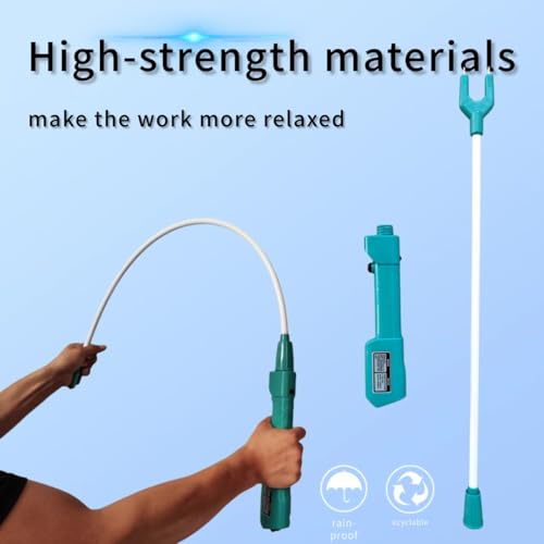spark future Cattle Prod Waterproof Cattle Prod Stick with LED Light Rechargeable Electric Livestock Prod (26.3IN) - Image 4