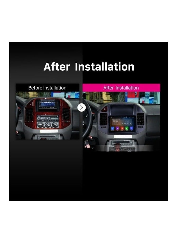 SHEZA STAR Android Car Stereo for Mitsubishi Pajero 2000-2006 1GB RAM 32GB ROM 9 Inch Support MirrorLink WiFi BT, 2.5D IPS Touch Screen with AHD Camera Included  - Image 2