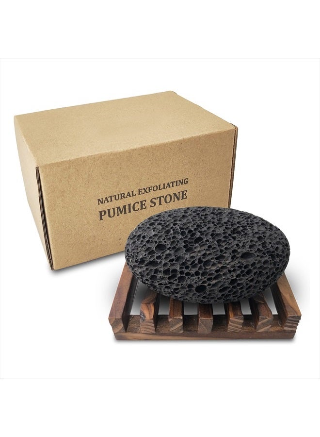 DICOBEE Pumice Stone for Foot, Natural Earth Lava Shower Pumice Stone Black, Exfoliating Rock for Feet, Pedicure Rocks, Stone for Skin Scrubber, Pedicure Exfoliator Tools Scrubber Health Foot Care - Image 2