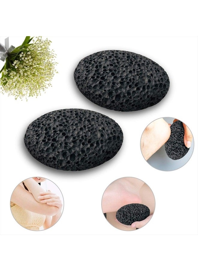 DICOBEE Pumice Stone for Foot, Natural Earth Lava Shower Pumice Stone Black, Exfoliating Rock for Feet, Pedicure Rocks, Stone for Skin Scrubber, Pedicure Exfoliator Tools Scrubber Health Foot Care - Image 4