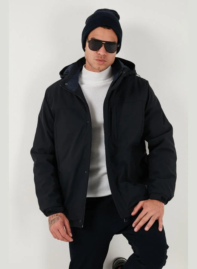 Buratti Buratti Regular Fit Removable Hooded Lined Coat Men's COAT 497HECTOR