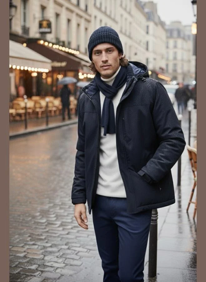 Buratti Buratti Regular Fit Removable Hooded Lined Coat Men's COAT 497HECTOR