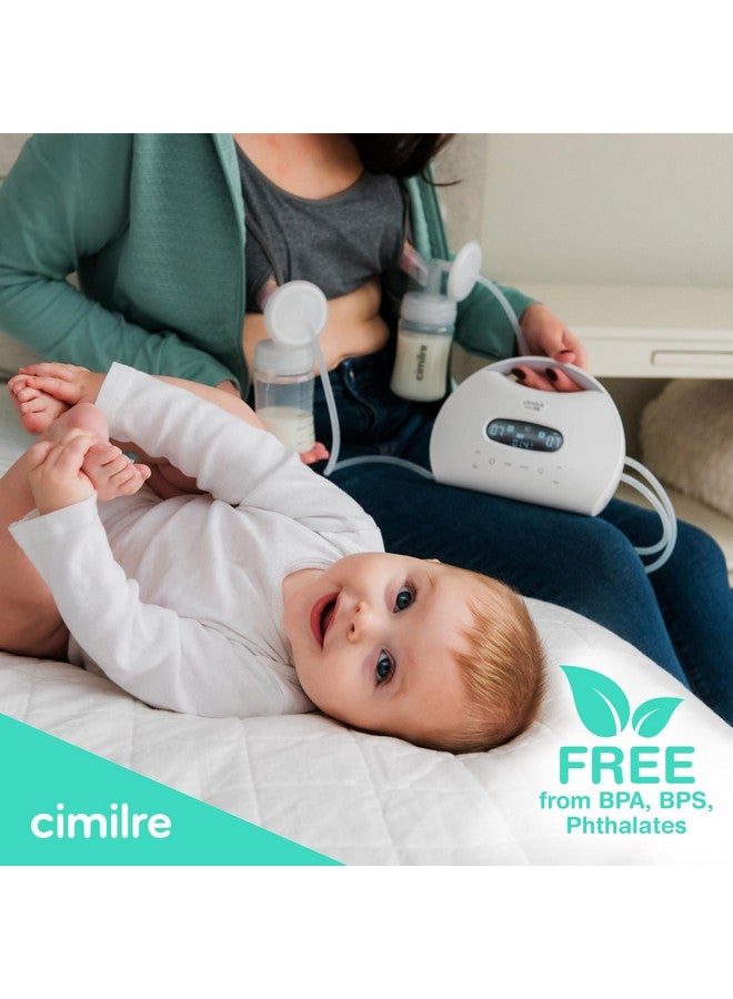 Cimilre 21MM Breast Milk Collection Kit, Double Pumping Breast Milk Collector Kit to Store Breast Milk, Includes Breast Shields, Valves, Backflow Protectors & Bottles - Image 4