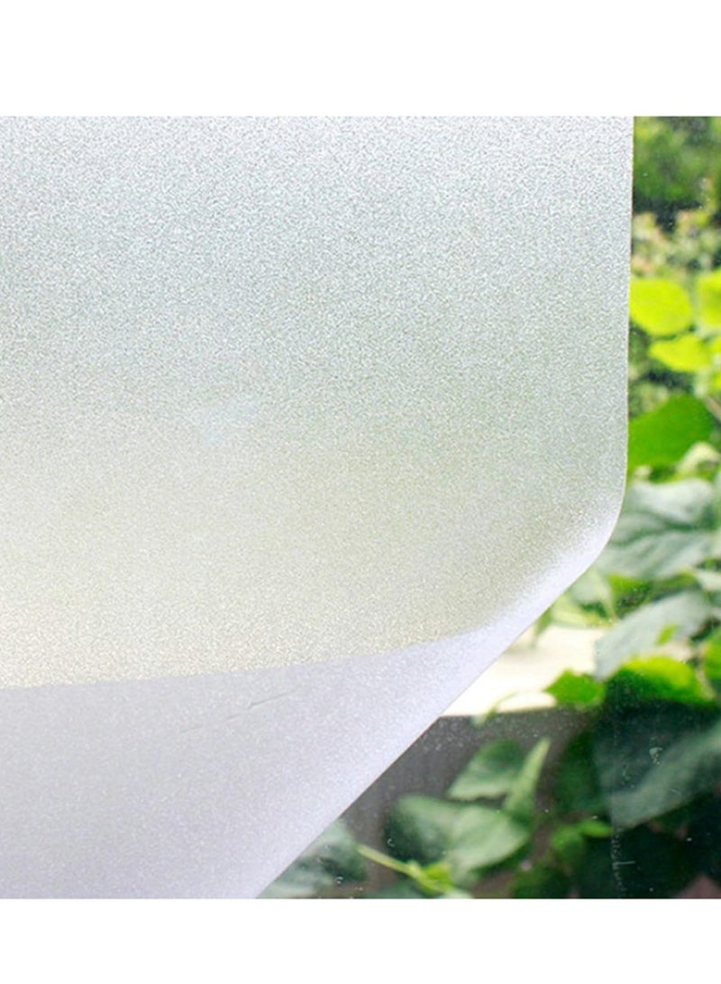 ZERIFAM Glass Window Privacy Film - 45 * 300cm Frosted Privacy Glass Window Film, Anti-Static Privacy Window Film, Suitable For Home Bedrooms, Bathrooms, Kitchens And Offices. (Pure Frosted) - Image 1