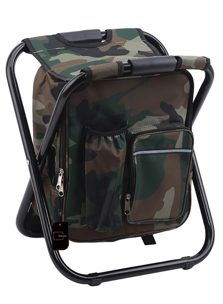 Sharpdo Outdoor Backpack Stool Portable Leisure Ice Pack Chair  - Image 1