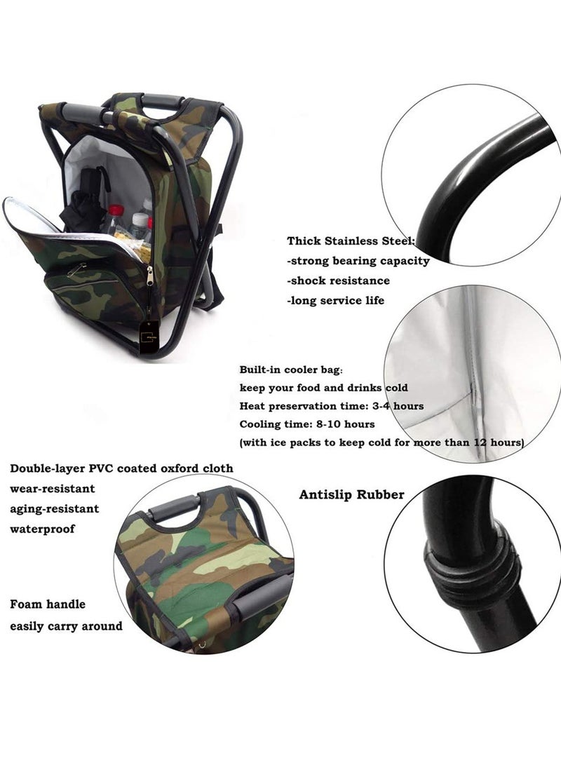 Sharpdo Outdoor Backpack Stool Portable Leisure Ice Pack Chair  - Image 4