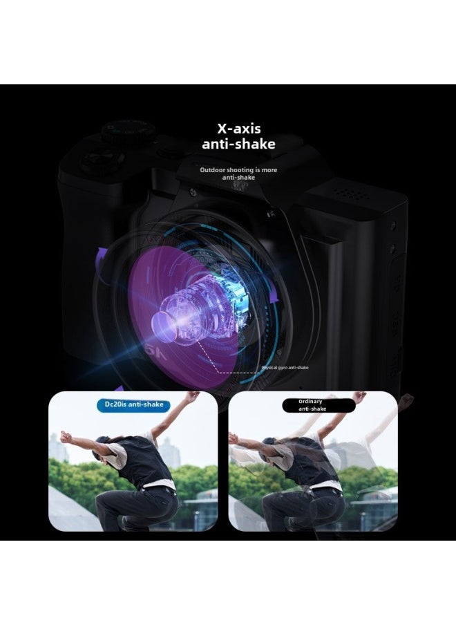 Generic 5K HD Shooting Digital Camera Entry-level Home Travel Shooting Camera WiFi Selfie Camera-Body Color:128g Memory Card  - Image 3