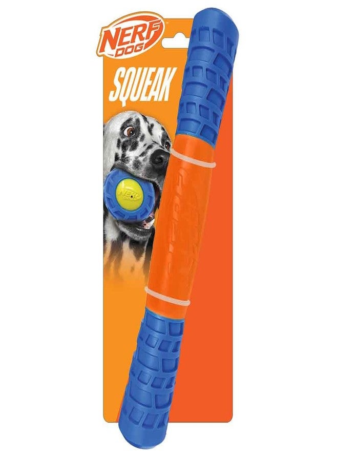 Nerf Dog 11.5in TPR EXO Squeak Stick - Blue/Orange - Image 1