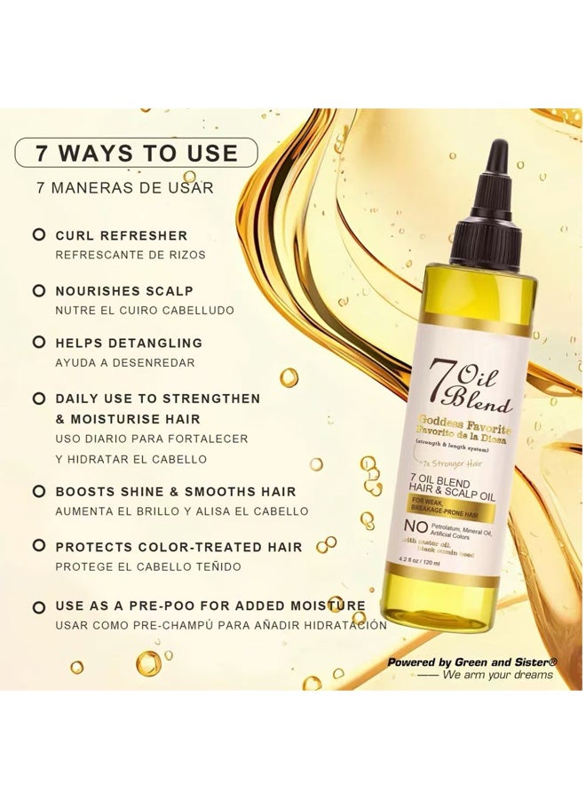جي أس زيت العناية بالشعر المركب 7 في 1 للخصلات والشعر المجعد، علاج للشعر - Image 2