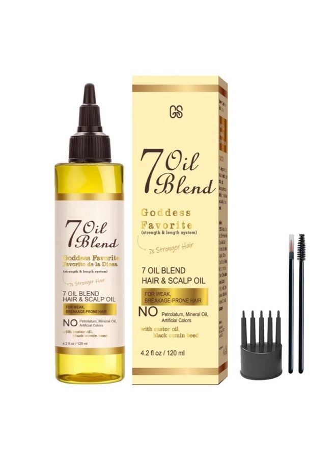 جي أس زيت العناية بالشعر المركب 7 في 1 للخصلات والشعر المجعد، علاج للشعر - Image 1