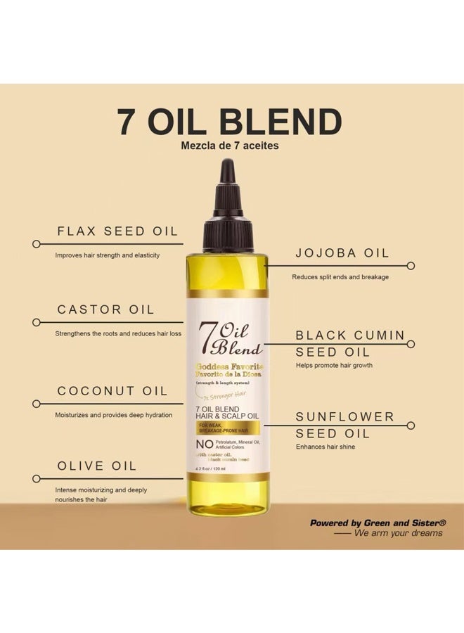 جي أس زيت العناية بالشعر المركب 7 في 1 للخصلات والشعر المجعد، علاج للشعر - Image 3