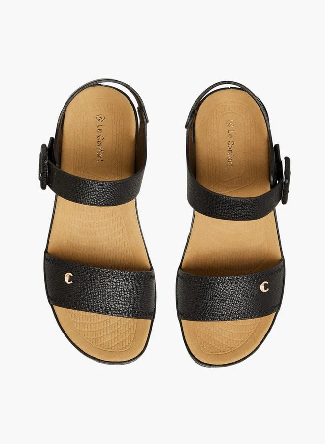 Le Confort Textured Sandals with Hook and Loop Closure
