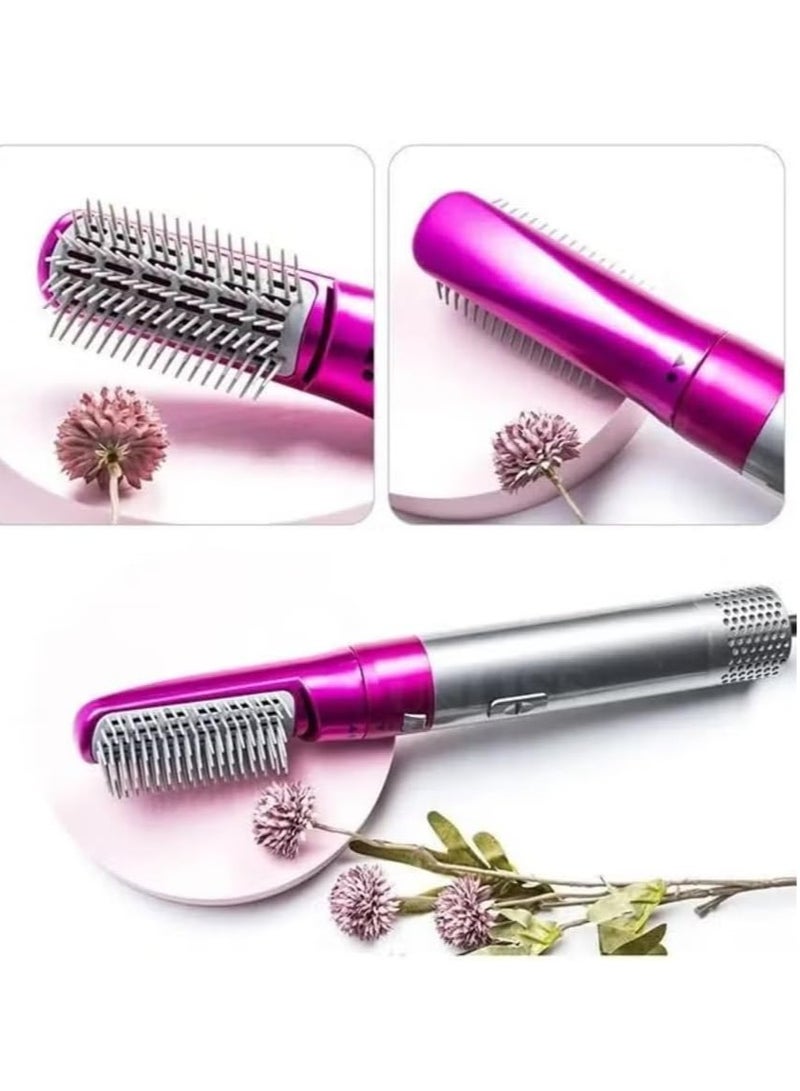 ELTRAZONE 5 in 1 Hot Air Brush | Hair Dryer, All-in-One with Interchangeable Attachments | Hair Comb Brush Curler Straightener Styler Dryer Multi Functional Hot Air Hair Styler Brush Hot Air Comb - Image 2