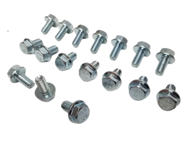 Z Whip 17pc Metric Transmission Oil PAN Bolt KIT Compatible with Chevrolet GM 4L60E 4L65E 4L70E 4L80E 700R4 200-4R Trans Oil Fluid Cover 4 Speed Overdrive M8 Flange Bolts LS1 Vortec - Image 2