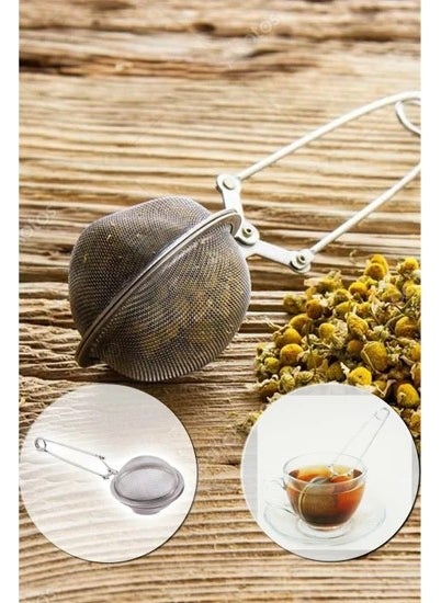 Tamu Scissor Shaped Herbal Tea Brewing Strainer Tea Strainer with Tongs  - Image 1