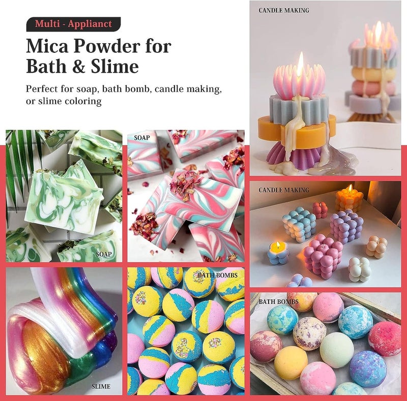 Like-It like it Non-Toxic Mica Pigment Powders for Epoxy Resin, Soap, Painting, Art and Craft Projects 25 Grams Mica Powder Resin Colour Pigments (Satin Mauve) - Image 3