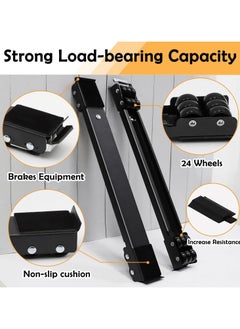 XIPH Heavy Duty Adjustable Furniture Mover Stand – Multi-Functional Base with Locking Wheels for Washing Machine, Fridge, Dryer, Cabinet & Appliances – Load Capacity up to 300kg  - Image 3