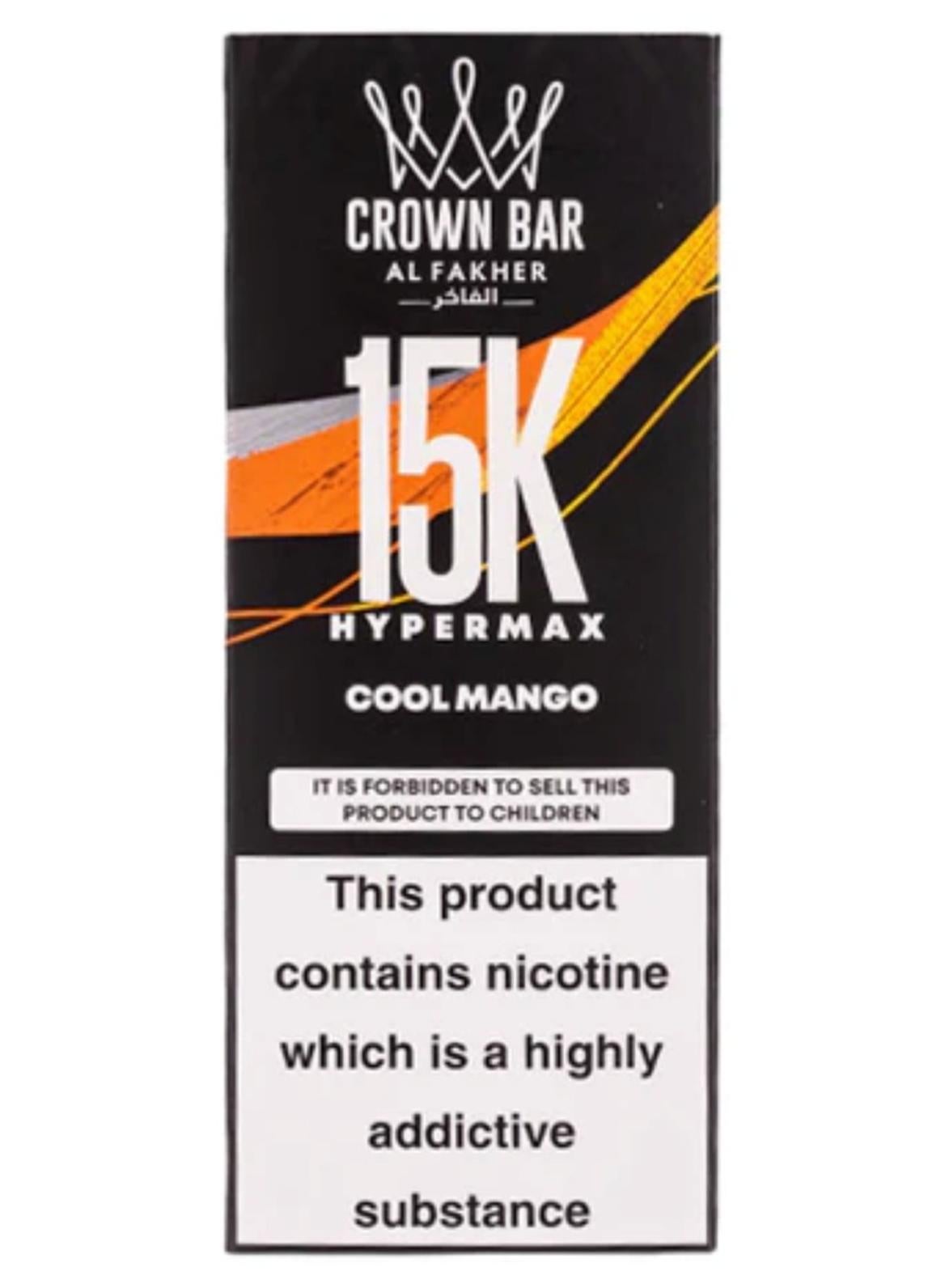 elfbar nachfüll pod läuft aus AL FAKHER Cool Mango Crown Bar Hypermax 15k Disposable Vape NC-6mg | Best  Price KSA
