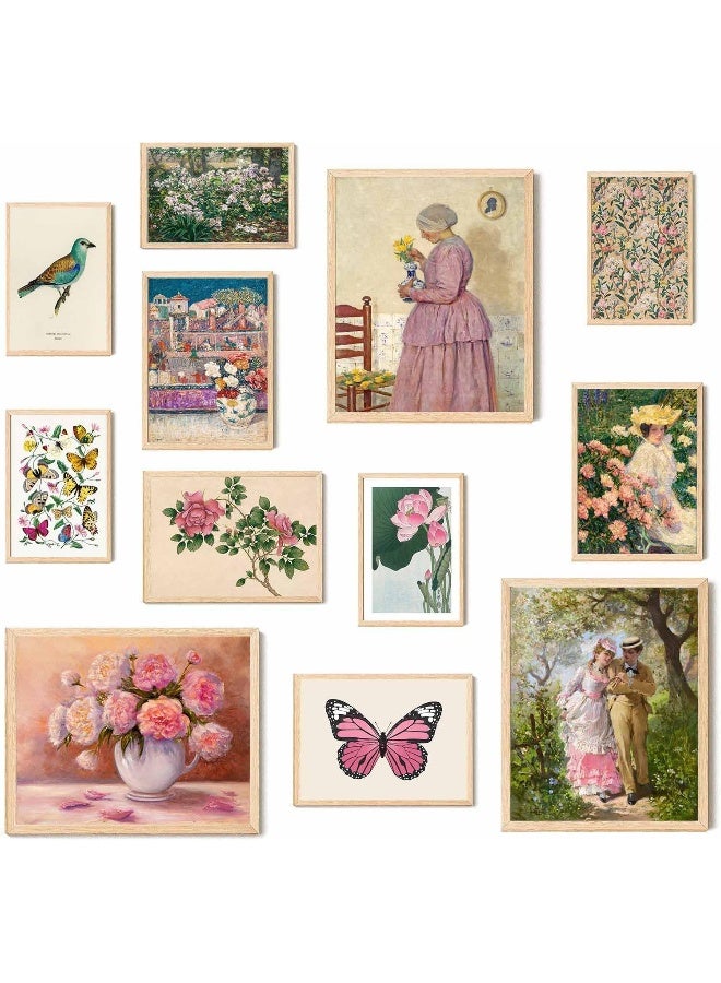 Astrdecor Pink Coquette Room Decor Aesthetic Pictures Set Of 12 - Image 1