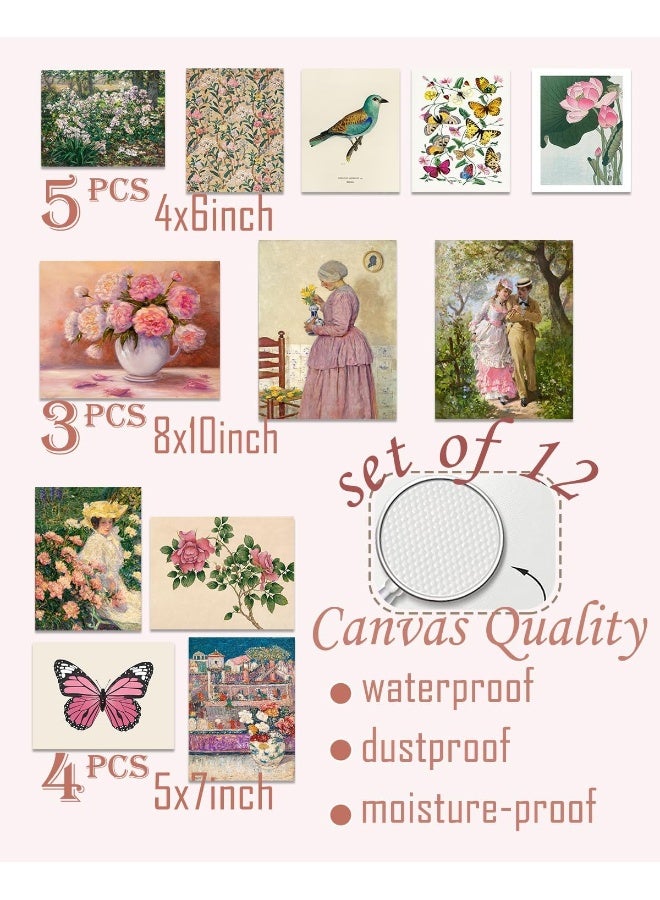 Astrdecor Pink Coquette Room Decor Aesthetic Pictures Set Of 12 - Image 2
