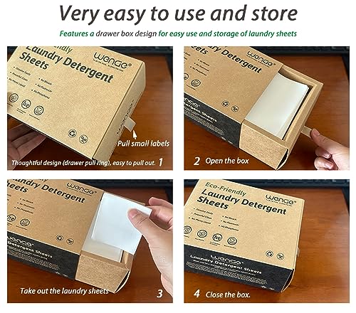 Wenge Eco-friendly Laundry Detergent Sheets - 240 Plastic-Free, Hypoallergenic Liquidless Washer Sheets for Home, Dorm, Travel, Camping (Lavender Scent) - Image 5