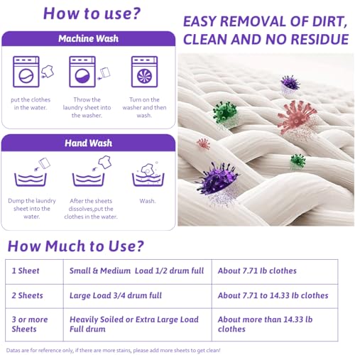 Wenge Eco-friendly Laundry Detergent Sheets - 240 Plastic-Free, Hypoallergenic Liquidless Washer Sheets for Home, Dorm, Travel, Camping (Lavender Scent) - Image 4