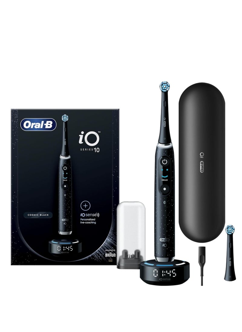 Oral-B Series 10 Cosmic Black AI Rechargeable Tooth Brush, 7 Smart modes, iO technology, AI with 3D Teeth Tracking, Interactive Display, 3hrs, Fast Magnetic Charger, iO 10 - iOM10.2B4.2AD  - Image 1