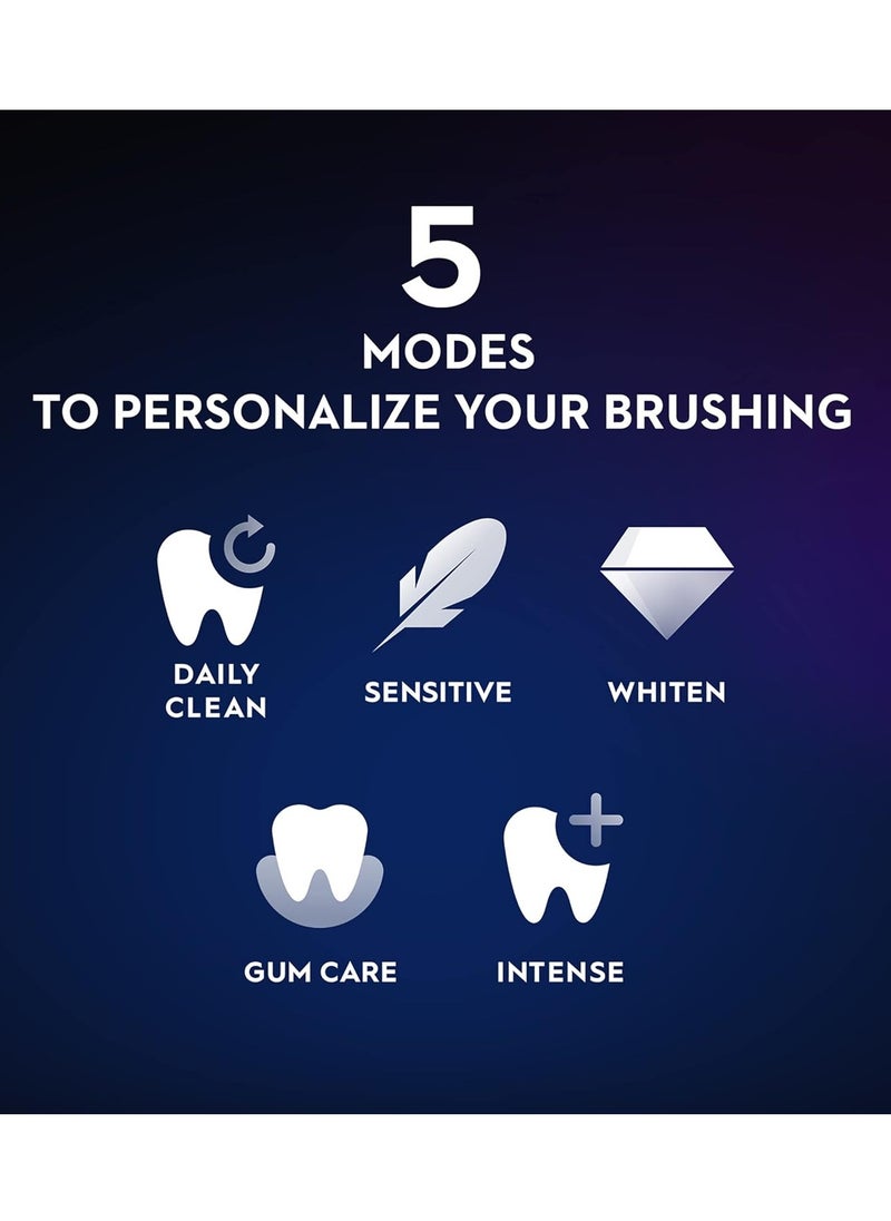 Oral-B Series 10 Cosmic Black AI Rechargeable Tooth Brush, 7 Smart modes, iO technology, AI with 3D Teeth Tracking, Interactive Display, 3hrs, Fast Magnetic Charger, iO 10 - iOM10.2B4.2AD  - Image 5