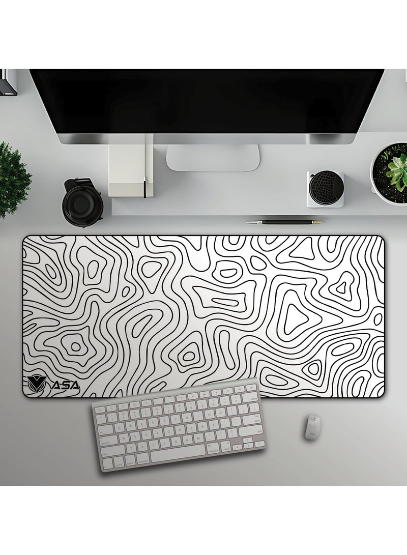 ASA Extended Mouse Pad 90x40cm Non-Slip Rubber Base with Stitched Edges, Smooth Cloth Surface, Waterproof  - Image 2