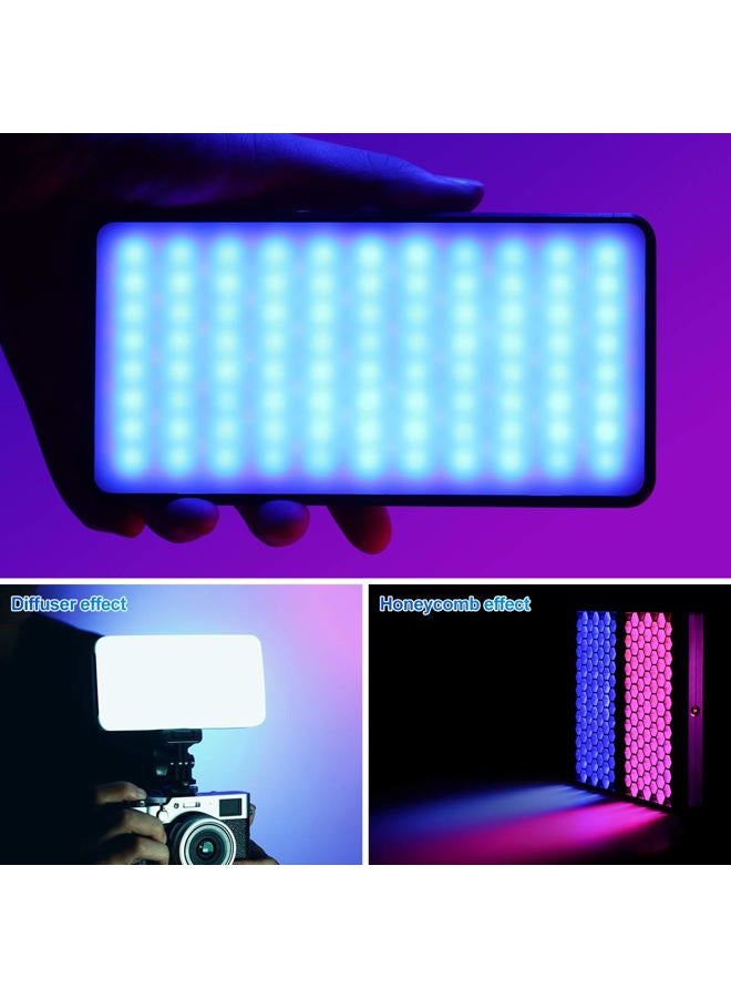 VIJIM VL196 RGB LED Video Light with Adjustable Stand, 20 Lighting Effect Modes with Softbox and Honeycomb Frame - Image 4