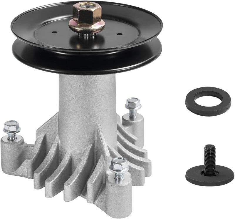 Antanker 130794 Spindle Assembly 153535 Pulley Replacement for Craftsman Poulan 532130794 582922301, with 3 Bolts - Image 1