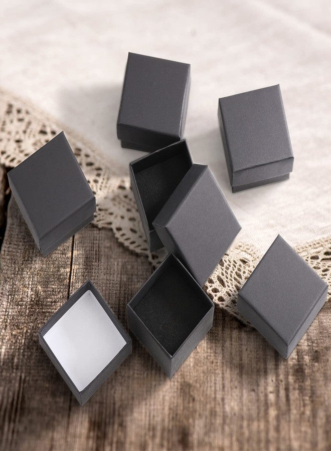 Fasmov 48 Pack Jewelry Ring Gift Box with Foam Insert, Ring Earring Kraft Box for Jewelry Set, Black - Image 5