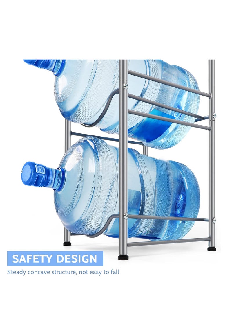 Water Bottle Storage Stand 4 Tier Water Bottle Holder 5 Gallons Heavy Duty Water Jug Rack Water Jug Rack for Home Office Kitchen ﻿ - Image 5