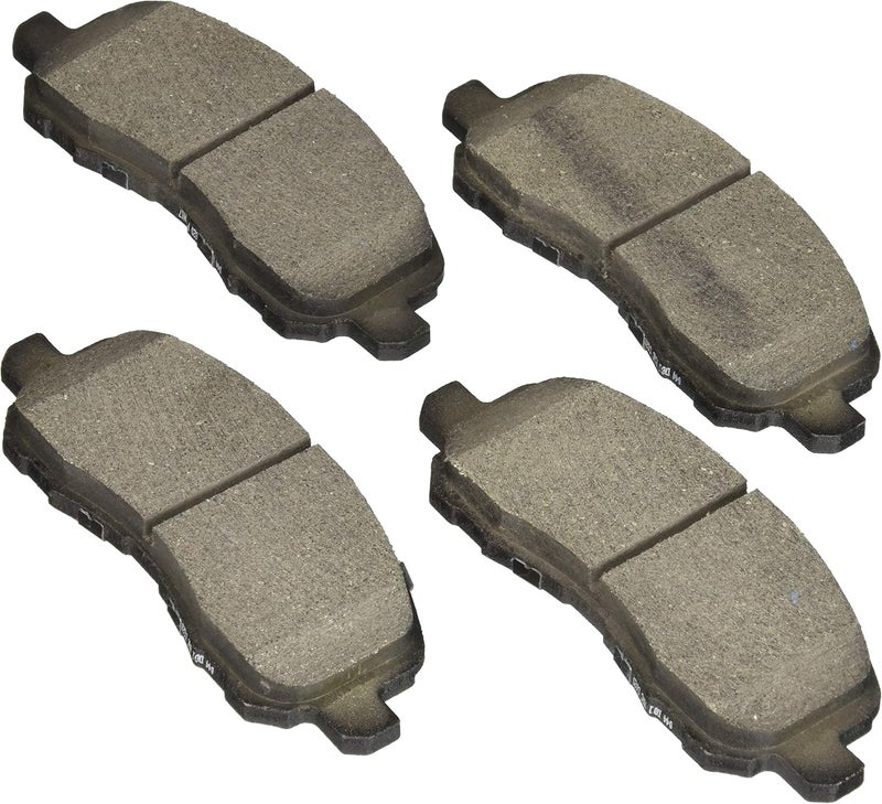 BOSCH BE866H Blue Ceramic Disc Brake Pad Set w/Hardware- Compatible with Select Chrysler 200; Dodge Avenger, Caliber, Stratus; Jeep Compass, Patriot; Mitsubishi Eclipse, Lancer, Outlander +More; FRONT - Image 1