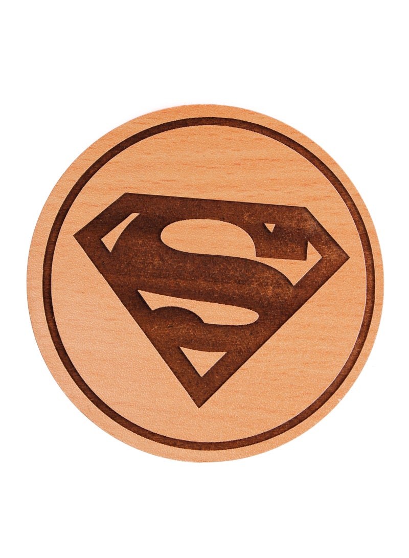 Laser Crafts Laser Crafts Super man Coaster Wood 