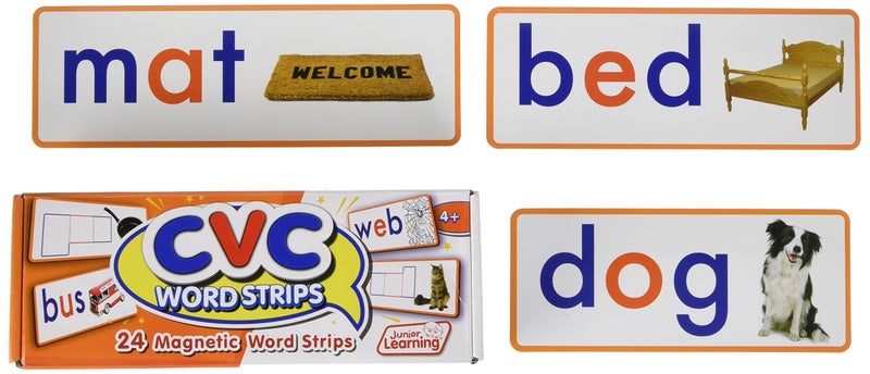 Junior Learning CVC Word Strips Set of 24 - Image 4