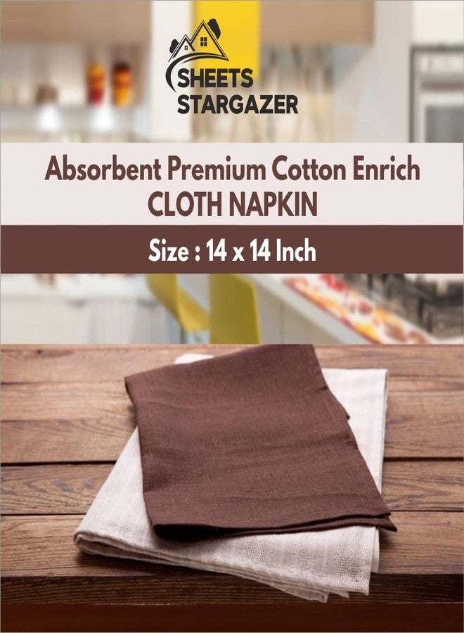 SHEETS STARGAZER Cotton Cloth Pack of 12 Napkin Dinner Napkins for Cocktail Parties 100% Cotton 14 X 14 Inch Size Use in Parties Wedding Dinner Decoration and Daily use Napkins-Navy Blue - Image 5