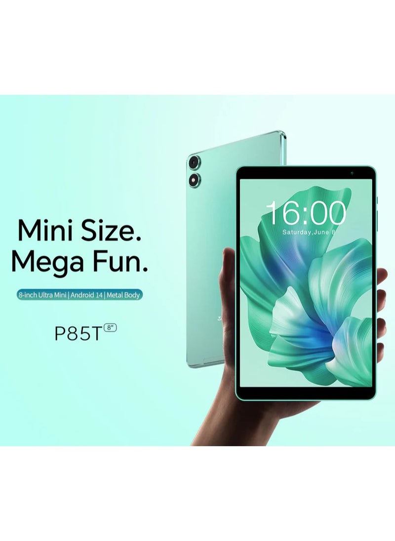 Teclast P85T Android 14 Tablet 8 Inch IPS Display with 4+6GB RAM, 64GB ROM, A523 8-Core Processor, Widevine L1, Wi-Fi 6, Type-C, and 5000mAh Battery