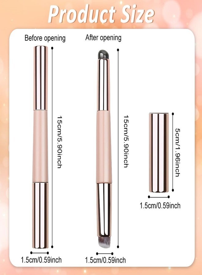 MAYCREATE® Lipstick Silicone Brush Lip Balm Applicator with Blending Brush, 2 in 1 Multi-Use Makeup Tool for Lipstick Lip Gloss Concealer Foundation - Image 2