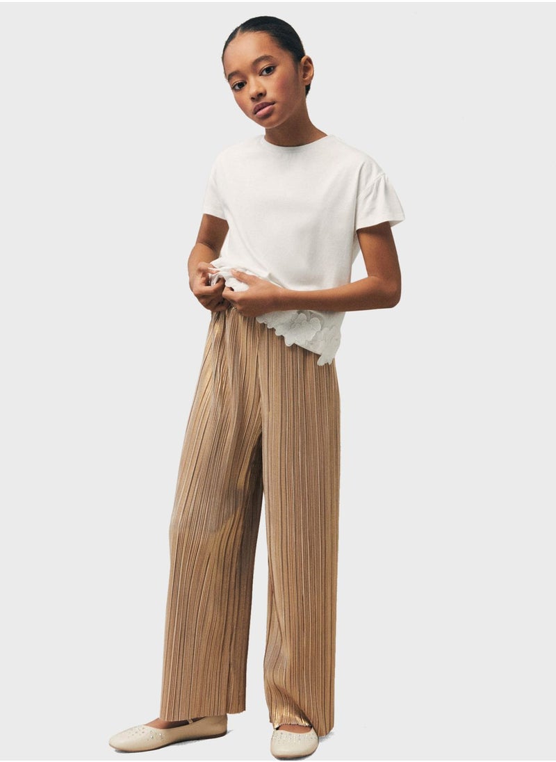 MANGO - Kids Pleated Pants - Image 1