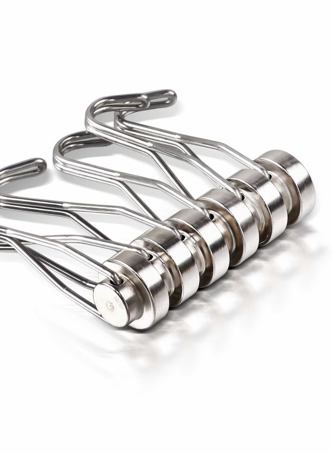 Magnetic Hook, Strong Neodymium Magnet Hook, Swivel Swing Refrigerator Magnetic Hooks, Perfect for Refrigerator and Other Magnetic Surfaces（6pack, 30LB ）  - Image 2