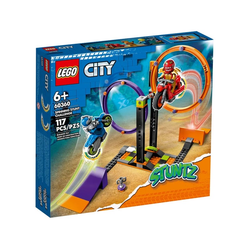 LEGO - City Spinning Stunt Challenge 117 Pieces - 60360 - Image 1