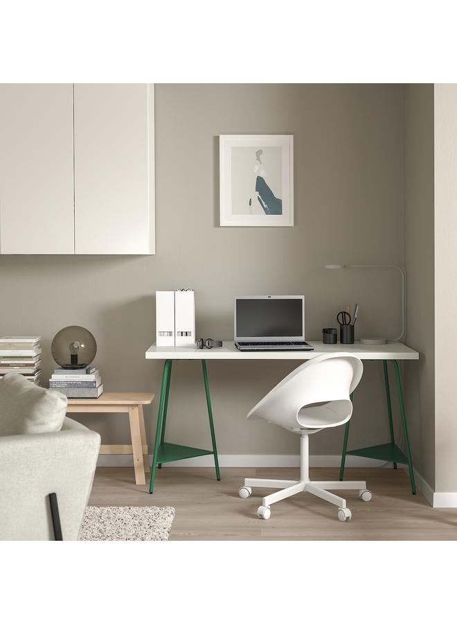 erorex Desk, White/Green, 140X60 Cm - Image 4