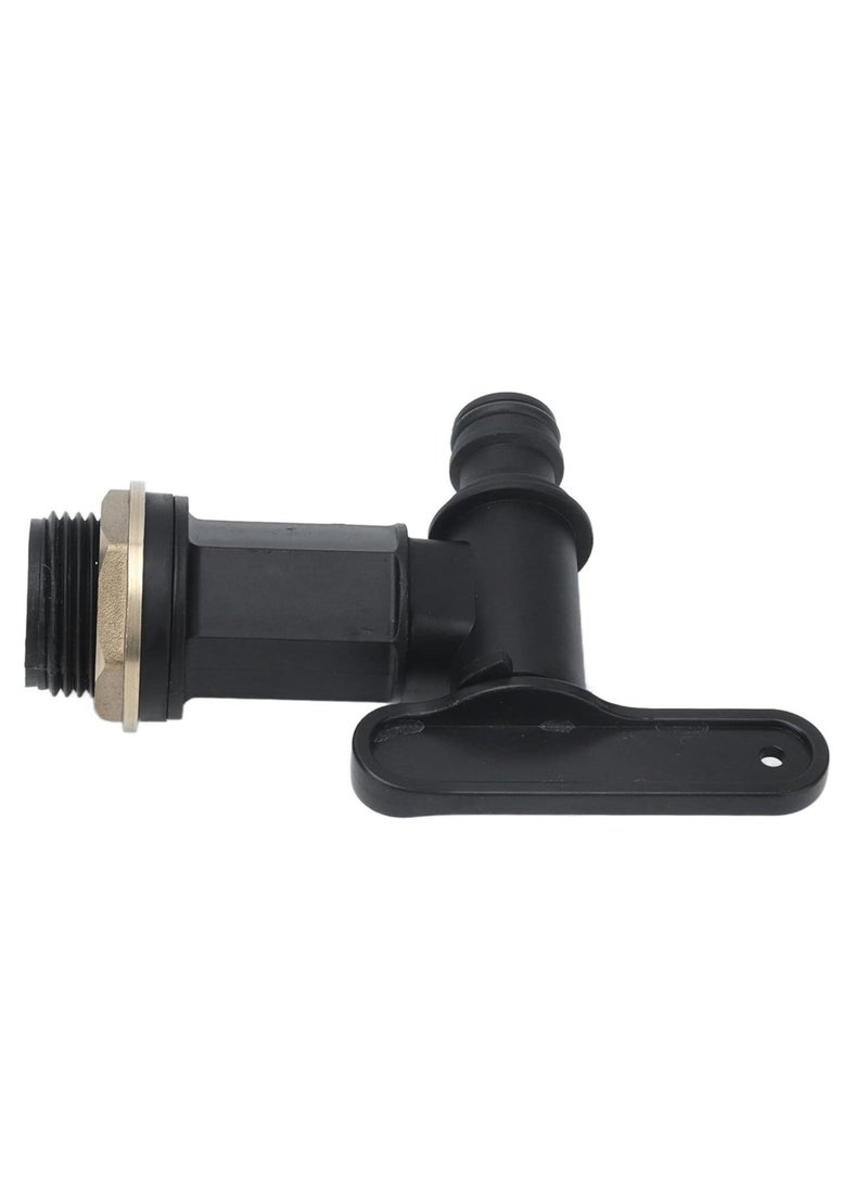 Water Tap Hosepipe Rain Barrel 3/4 Thread Tank Valve Adapter Ton Barrel Accessories Plastic Snap Fit Water Rain Barrel Tap for Home Garden Water Connectors - Image 3