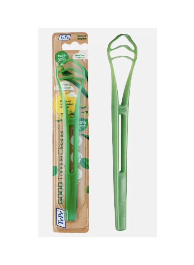 Tepe Good Tongue Cleaner, Bioplastic Tongue Cleaner for Adults and Kids, 1 Plastic Scraper