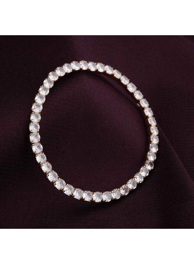 PALMONAS Exquisite Gold Studded Bracelet for Women - Waterproof & Anti-Tarnish - Image 2