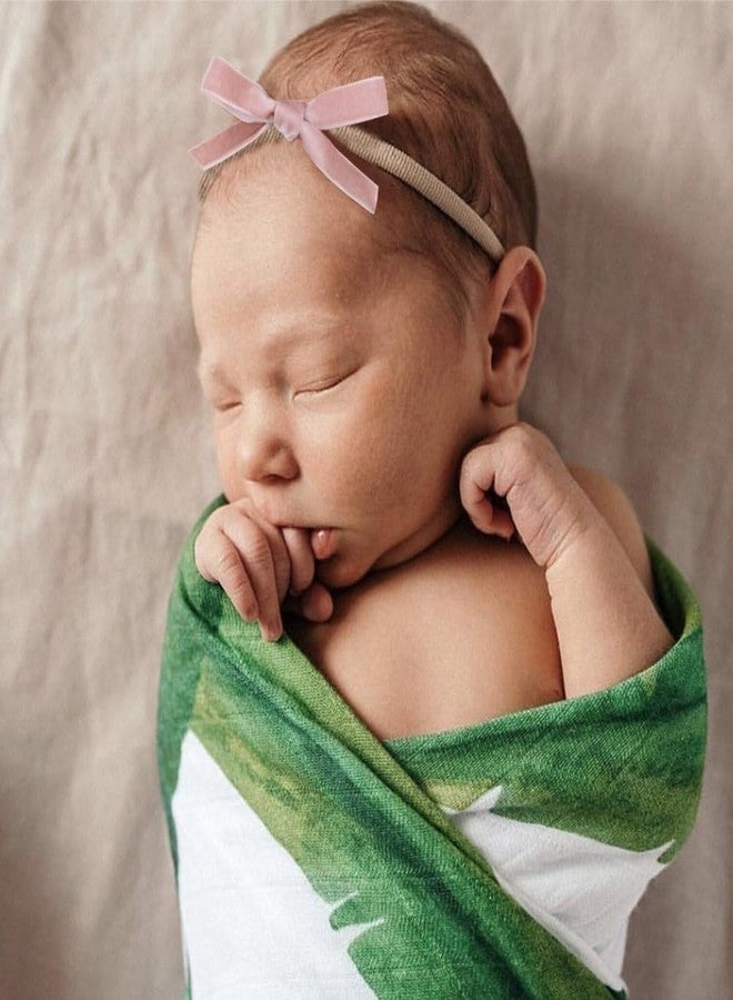 Jomila 8 Pcs Velvet Bow Headband for Newborn Toddler Girls Hair Bow Elastic Bands Infant Baby Soft Hairbands - Image 4