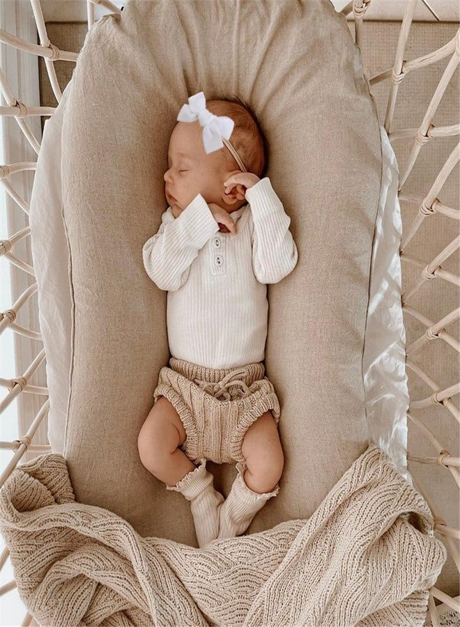 Jomila 8 Pcs Velvet Bow Headband for Newborn Toddler Girls Hair Bow Elastic Bands Infant Baby Soft Hairbands - Image 5