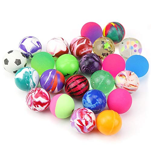 Pllieay 24 Pieces Bouncy Balls Small Bouncy Balls for Kids, Rubber Balls 25mm Mixed Color Party Bag Filler for Party Favors, Christmas Stocking Stuffers, Classroom Prizes, and Pet toy - Image 2