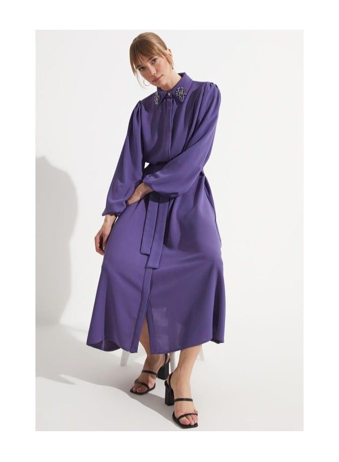 جون فستان أحمر طويل - Image 3